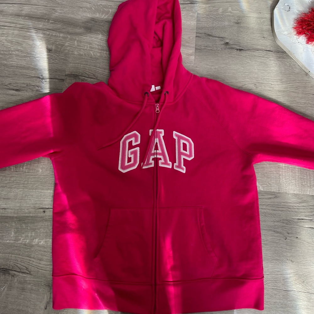 GAP pink zip up size XL